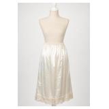 Christian Dior Satin Lace-Trimmed Slip, 27 Inches
