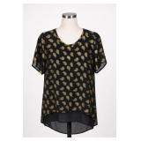 Michael Kors Paisley Blouse Size L