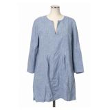 Love Linen Blue Long Sleeve Tunic Size L