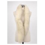 Ivory Faux Fur Collar Scarf