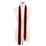 Vicky Davis Burgundy Velvet Necktie