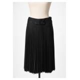 Alan Flusser Black Pleated Skirt Sz 2