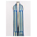 Blue Striped Scarf