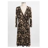Harvé Benard Polyester Blend Geometric Dress Sz 10