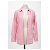 Foxcroft Non-Iron Fitted 100% Cotton Shirt 12