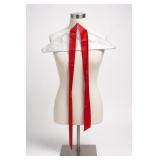 Red Satin Ribbon Scarf