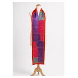 Vera Colorful Geometric Silk Scarf