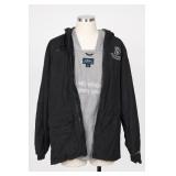 Tri-Mountain Black Hooded Jacket Size S