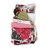 Fabric Scrap Lot, Christmas & Novelty Prints