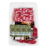 Sterilite Tote With Assorted Fabric Textiles