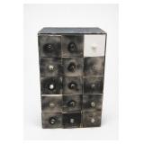 Vintage 15-Drawer Apothecary Cabinet