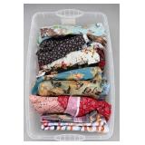 Assorted Printed Fabric Remnants Lot