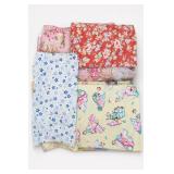 Vintage Baby, Floral & Star Print Fabric Lot