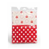 Red Polka Dot & Floral Quilting Fabric