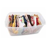 Assorted Fabric Scrap Lot In Box