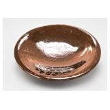 Bitossi Copper Colored Bowl Italy Crate & Barrel