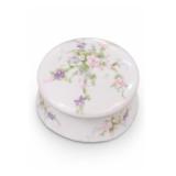 Limoges Floral Porcelain Trinket Box, Inscribed