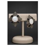 Judith Jack Sterling Silver Marcasite Earrings