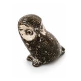 Pigeon Forge Pottery Lava Glaze Owl Figurine