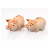Made In Occupied Japan Ceramic Piggy Bank Set