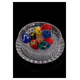 Colorful Hand Blown Glass Egg Set