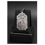 Sterling Silver St Jude Queen Of Rosary Pendant