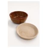 Haeger Pigeon Forge Brown Pedestal Bowl