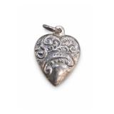 Sterling Silver Puffy Heart Charm