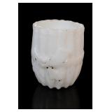 Milk Glass Scalloped Toothpick Holder