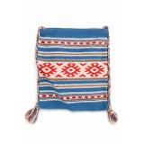 Southwestern Style Woven Geometric Fringed Bag