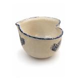 Marshall Pottery Spongeware Heart-Shaped Bowl