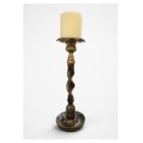 Maitland Smith Barley Twist Bronze Candle Holder