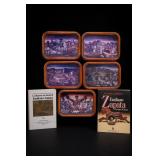 5 Emiliano Zapata Framed Panels & 2 Books
