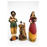 Thanksgiving Figurine Set, 4 Pieces