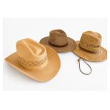 Three Straw Hats: Western, Broner & Summer Club