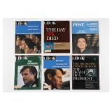 Six LOOK & POST Magazine Covers JFK Kennedy