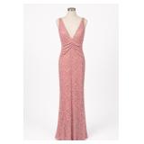 La Scala Pink Lace Dress Size Small Style 25353