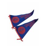 Southern Methodist University Felt Pennant Pair