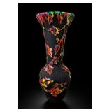 Fenton Kelsey Murphy Cameo Mosaic Glass Vase