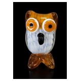 Murano Cristalleria Glass Owl Figurine
