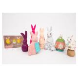 Easter Bunny & Chick Decorations Lot