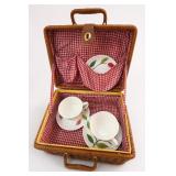 Elizabeth Arden Wicker Picnic Basket Set