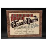 Anheuser-Busch Classic Dark Beer Framed Sign