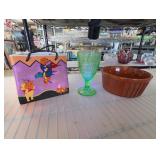 Disney Hundred Acre Halloween Tote & Ceramic Bowl