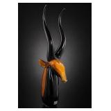 Gca Art Glass Murano Gazelle Sculpture