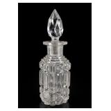 Cut Glass Perfume Bottle With Stopper
