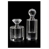 Oleg Cassini Crystal Perfume Bottles Set of 2