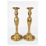 Made In England Pair Brass Candlesticks