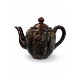 Japan Moriage Floral Glazed Teapot