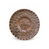 Mexican Copper Mayan Aztec Calendar Wall Plaque